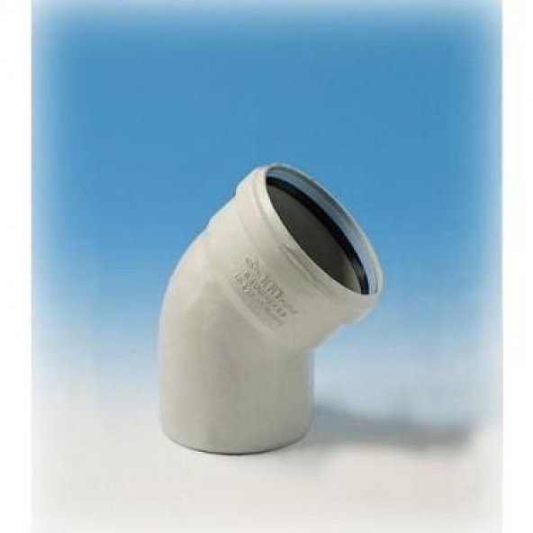 PVC Açık Dirsek 125X45° - 1