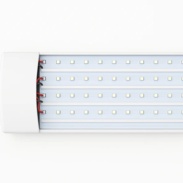 10 ADET CATA CT 2479 Kristal Led Bant Armatür 100W 120CM 6400K Beyaz Işık - 2