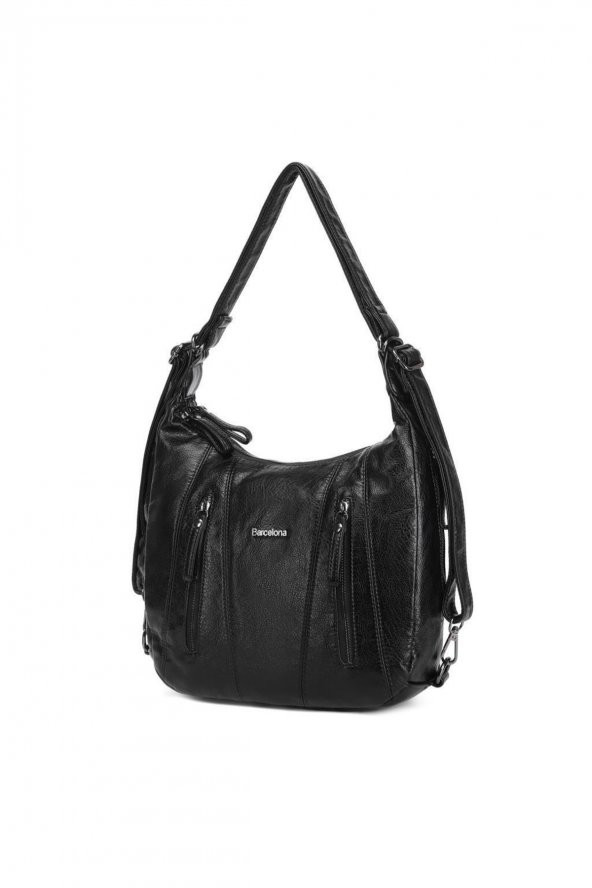 Yıkama Deri Omuz Askılı Kadın Çantası 21-k Barcelona 1838 - 3