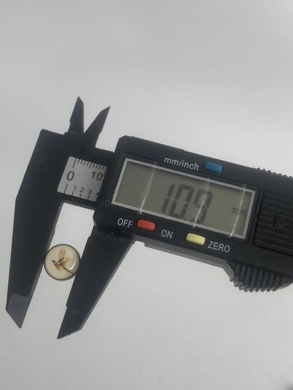 Sülün Resimli Damla Düğme 11mm 10 Adet - 8