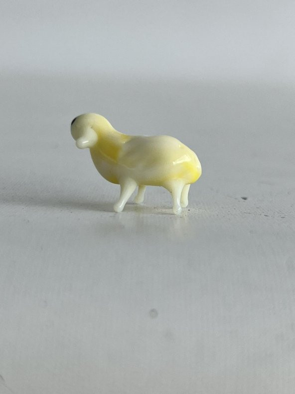 El Yapımı Mini Murano Cam Koyun Biblo A91-01 - Resim 4