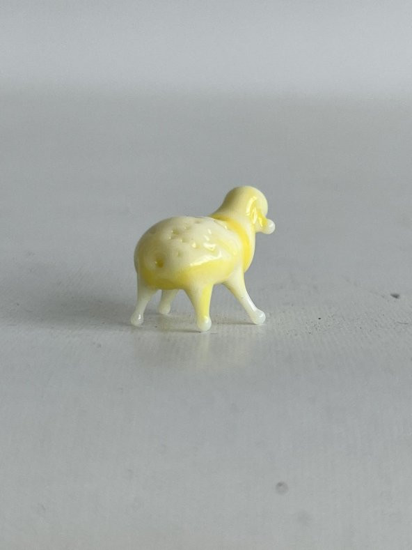 El Yapımı Mini Murano Cam Koyun Biblo A91-01 - Resim 5