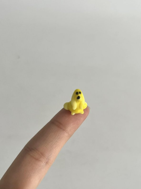 El Yapımı Mini Murano Cam Köpek Biblo A92-02 - 2