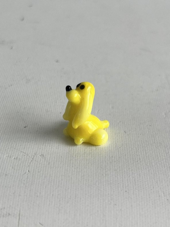 El Yapımı Mini Murano Cam Köpek Biblo A92-02 - 5
