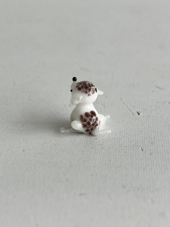 El Yapımı Mini Murano Cam Köpek Biblo A93-02 - 5