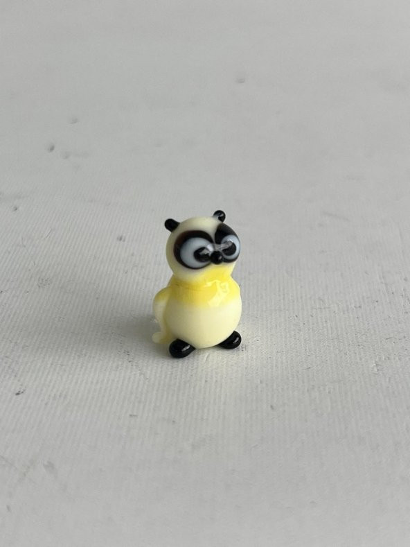 El Yapımı Mini Murano Cam Baykuş Biblo A96-01 - 6