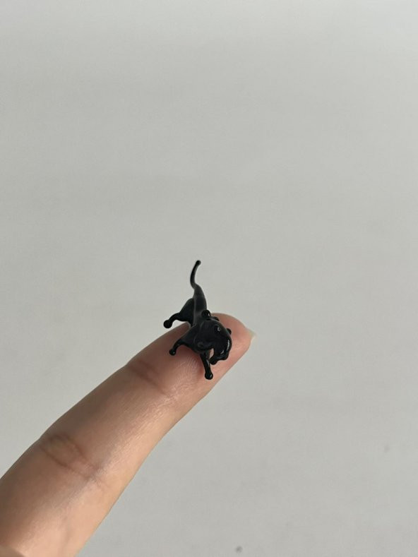 El Yapımı Mini Murano Cam Kaplan Biblo A102-02 - 2
