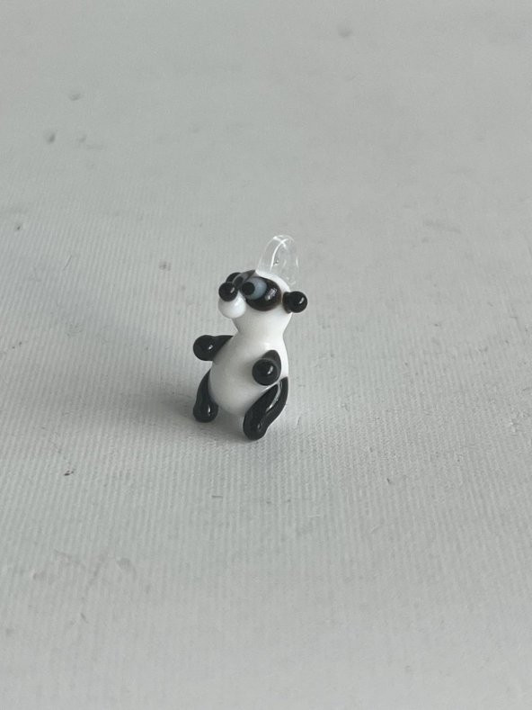 El Yapımı Mini Murano Cam Panda Biblo A104-02 - 4