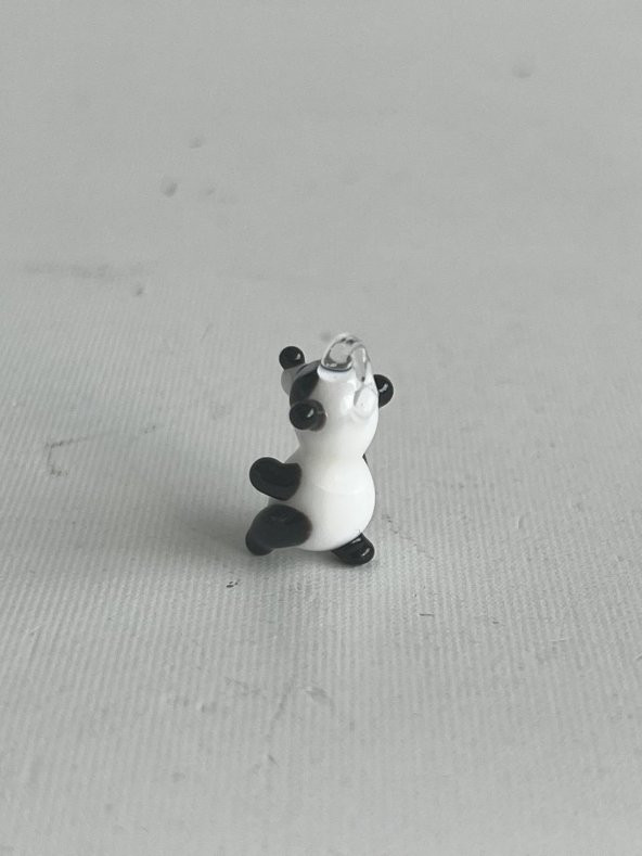 El Yapımı Mini Murano Cam Panda Biblo A104-02 - 5