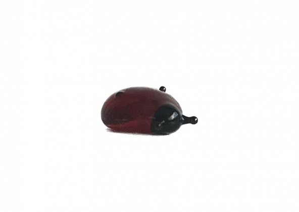 El Yapımı Mini Murano Cam Uğur Böceği Biblo A105-03