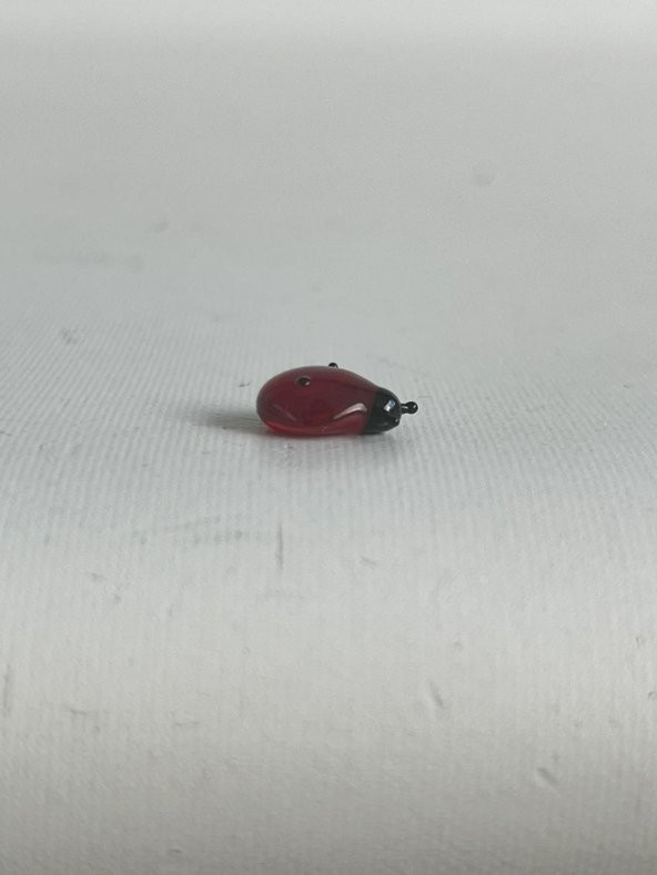 El Yapımı Mini Murano Cam Uğur Böceği Biblo A105-03 - Resim 4