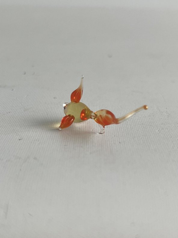 El Yapımı Mini Murano Cam Balık Biblo A106-02 - Resim 4