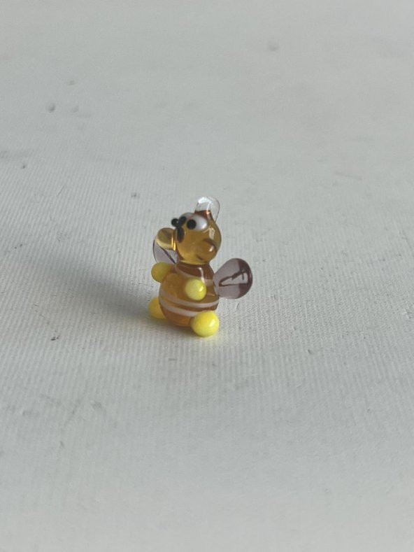 El Yapımı Mini Murano Cam Arı Biblo A105-02 - Resim 4