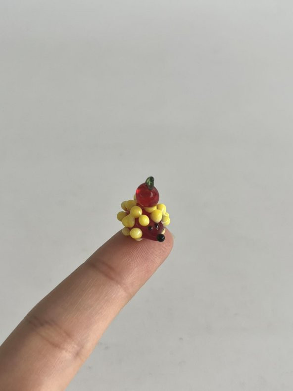 El Yapımı Mini Murano Cam Kirpi Biblo A107-02 - Resim 2