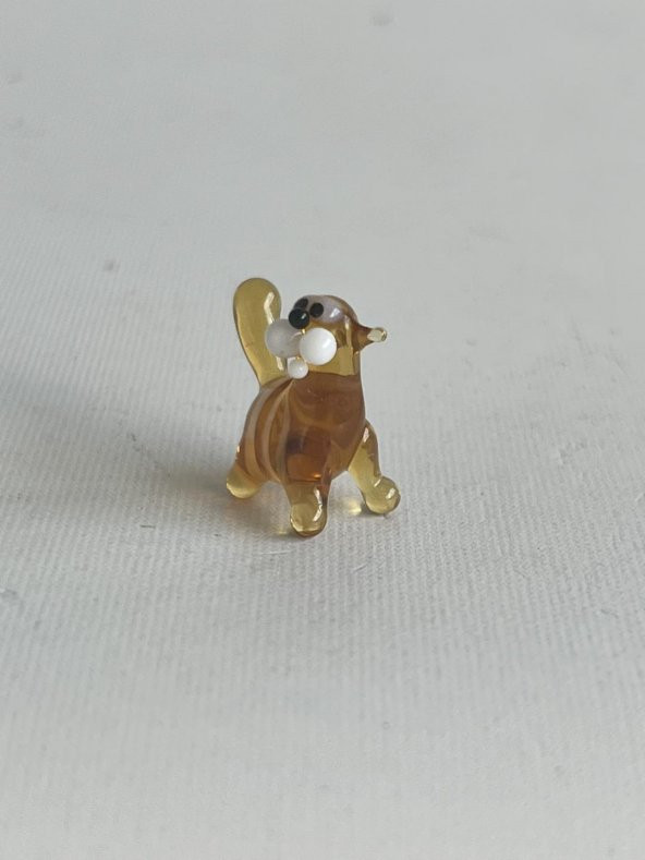 El Yapımı Mini Murano Cam Kedi Biblo A105-01 - 4