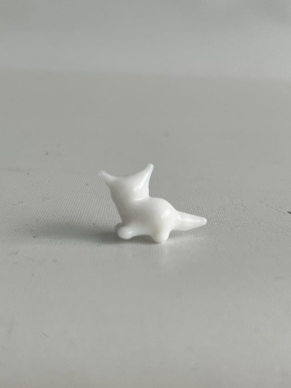 El Yapımı Mini Murano Cam Köpek Biblo A108-02 - Resim 5