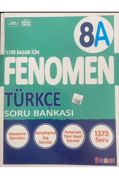 FENOMEN 8 TÜRKÇE (A) SORU BANKASI YENİ KAPAK ürün görseli