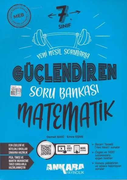ANKARA 7.SINIF GÜÇLENDİREN MATEMATİK SORU BANKASI ürün görseli