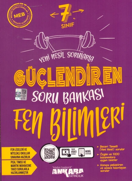 ANKARA 7.SINIF GÜÇLENDİREN FEN BİLİMLERİ SORU ürün görseli