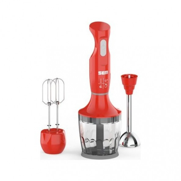 Sem Powermix Sk 225 Blender Seti Kırmızı