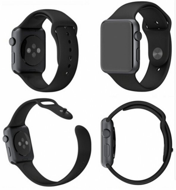 Ally Apple Watch 7-8 45mm 6-5-4 44mm Silikon Kordon Kayış 3-2-1 42mm - 2