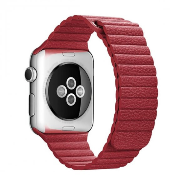 Ally Apple Watch 7-8 45mm 6-5-4 44mm Deri Loop Kayış Kordon 3-2-1 42mm - 5