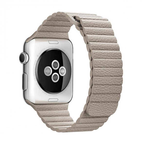 Ally Apple Watch 7-8 45mm 6-5-4 44mm Deri Loop Kayış Kordon 3-2-1 42mm - 9