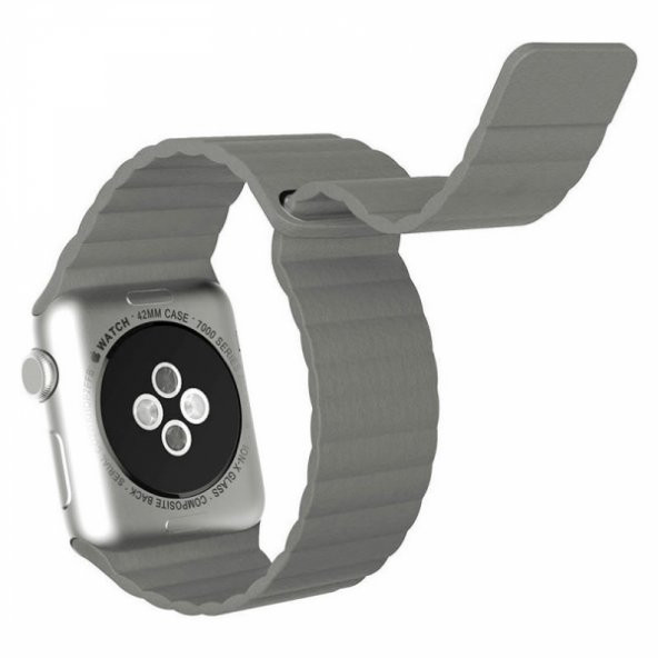 Ally Apple Watch 7-8 45mm 6-5-4 44mm Deri Loop Kayış Kordon 3-2-1 42mm - 10