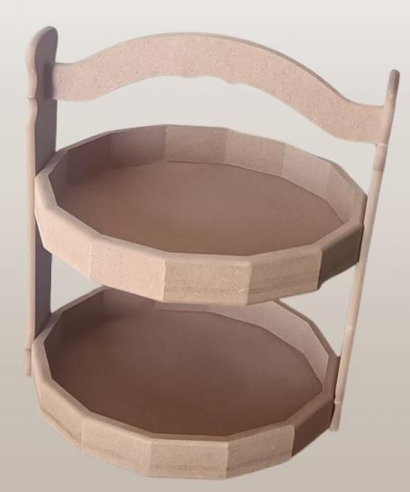 Hobi Adn 90242 Dekoratif Meyve Sepeti Ahşap MDF HAM CNC Kesim El Yapım - 4