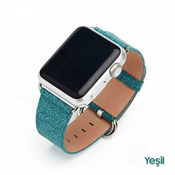 Ally Apple Watch 7-8 45mm 6-5-4 44mm Kordon Kayış Deri İnce Sim İşlemeli 3-2-1 42mm - 8