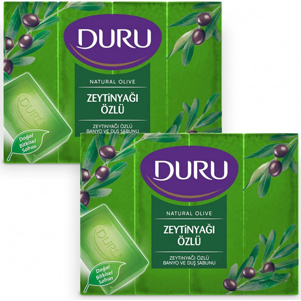 Duru Natural Olive Zeytinyağlı Banyo Sabunu 8'li - 2 x 600 gr