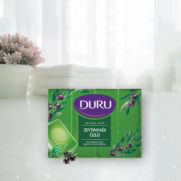 Duru Natural Olive Zeytinyağlı Banyo Sabunu 8'li - 2 x 600 gr - 3