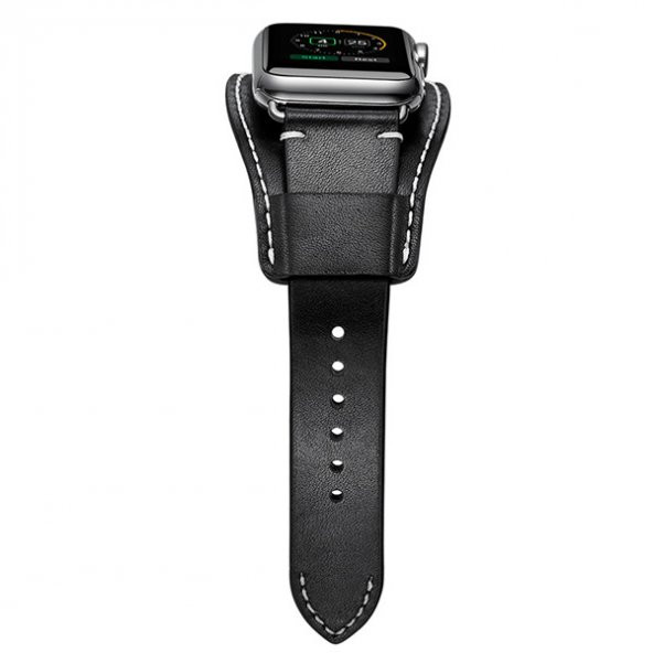 Ally Apple Watch 7-8 41mm 6-5-4 40mm Hakiki Deri Kordon Kayış 3-2-1 38mm - 4