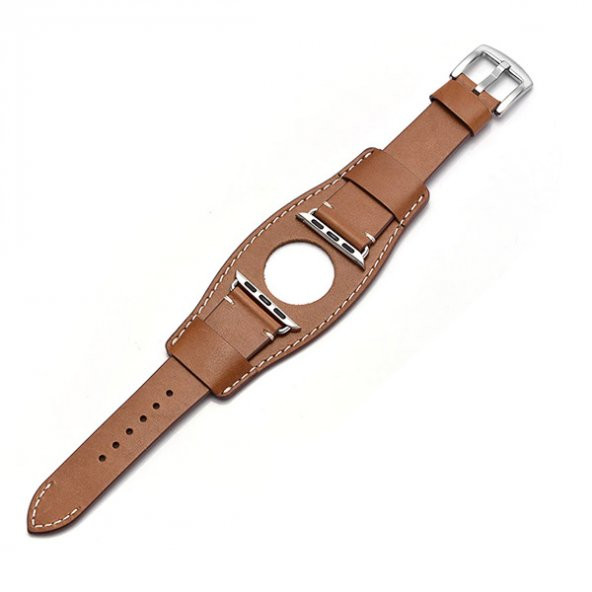 Ally Apple Watch 7-8 41mm 6-5-4 40mm Hakiki Deri Kordon Kayış 3-2-1 38mm - 10