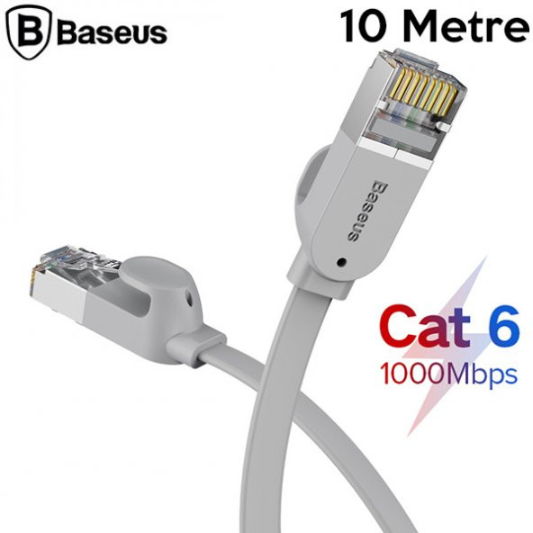 Baseus high Speed Six types of RJ45 Gigabit Ethernet kablosu (round cable)10metre - Resim 6