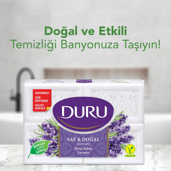 Duru Saf Doğal Lavanta Sabun 600 gr x 2'li Set - 5