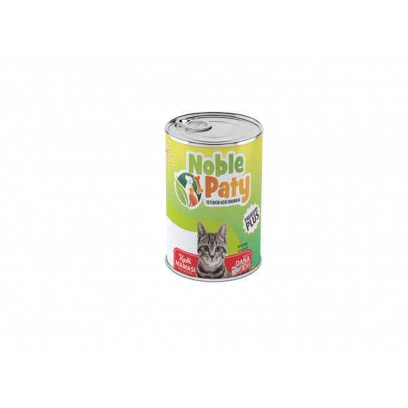 NOBLE PATY Premium Plus Dana Etli Yetişkin Kedi Yaş Maması 415 Gr x12 adet