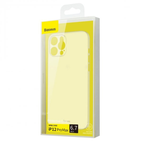 Baseus Wing Series iPhone 12 Pro Max 6.7inch Ultra İnce PP Kılıf - 4