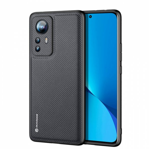 Dux Ducis Fino Serisi Xiaomi 12 - 12x Kılıf Premium Dokuma Silikon Kılıf - 1