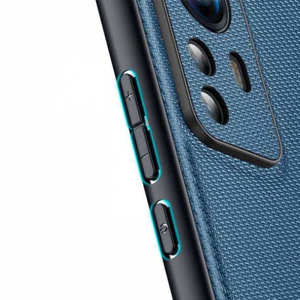 Dux Ducis Fino Serisi Xiaomi 12 - 12x Kılıf Premium Dokuma Silikon Kılıf - 9
