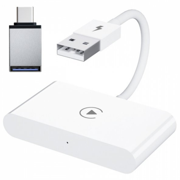 Ally USB+ Type-C iPhone Kablosuz Wireless Carplay Adaptör Çevirici - 1