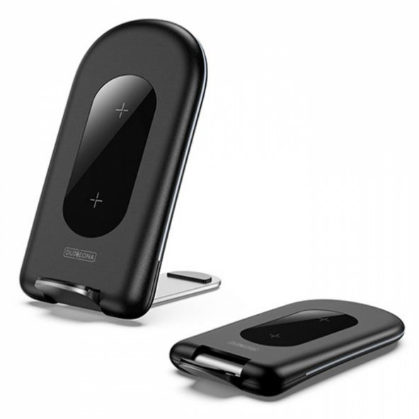 Duzzona W2 Katlanır Standlı 15W Hızlı Şarj Wireless Kablosuz Şarj Cihazı - 1