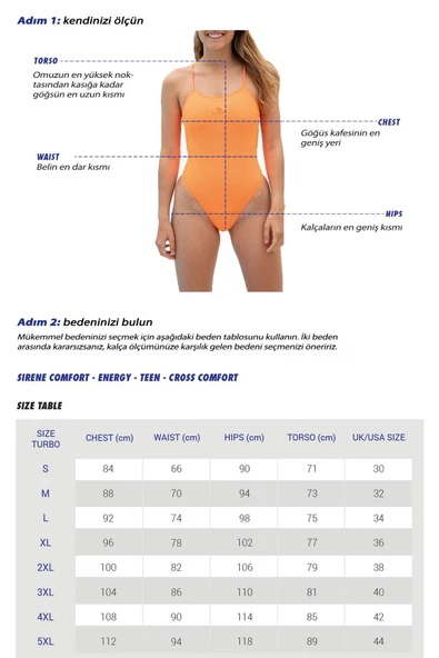Turbo Kız Çocuk Yüzücü Mayosu Swımsuıt Swımmıng Trıdıme - 4