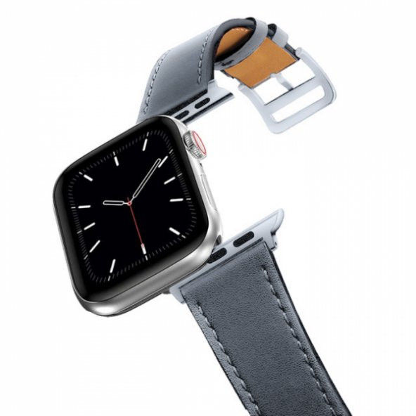 Ally Apple Watch 7-8 41mm 6-5-4 40mm Single Coil Deri Kayış Kordon 3-2-1 38mm - 11