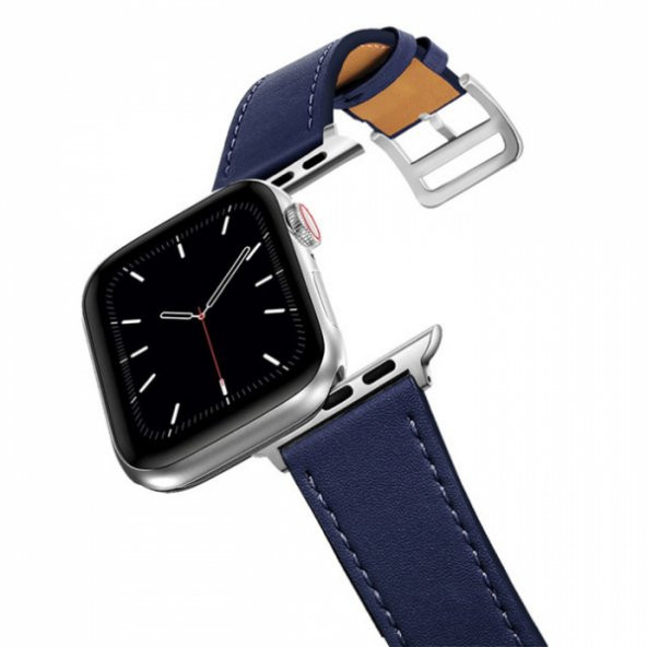 Ally Apple Watch 7-8 41mm 6-5-4 40mm Single Coil Deri Kayış Kordon 3-2-1 38mm - 12