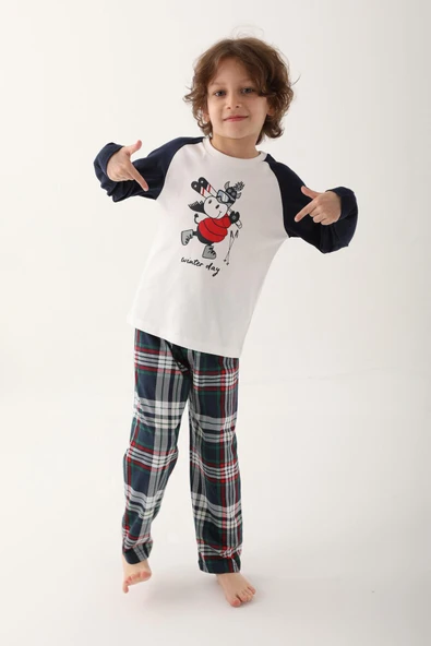 Arnetta 2750 Erkek Çocuk Uzun Kol Pijama Takım - 3