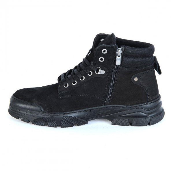 MP 232-4254MR Siyah %100 Deri Erkek Bot - 3