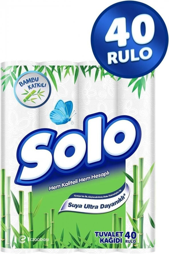 Solo Tuvalet Kağıdı Bambu Katkılı 40lı
