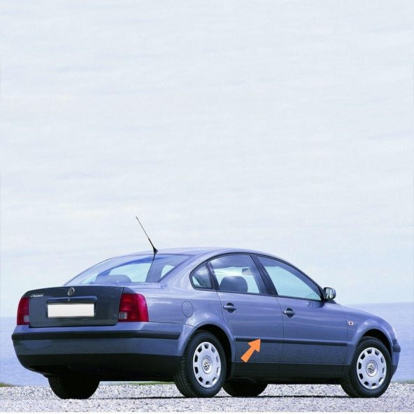 GKL Sağ Arka Kapı Çıtası Siyah Plastik VW Passat 1997-2000 3B0853754
