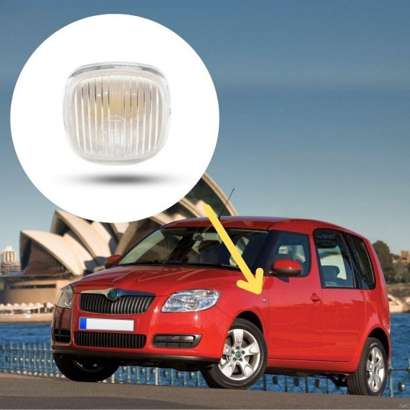 GKL Çamurluk Sinyal Lambası Şeffaf Skoda Roomster 2006-2015 1U0949127A